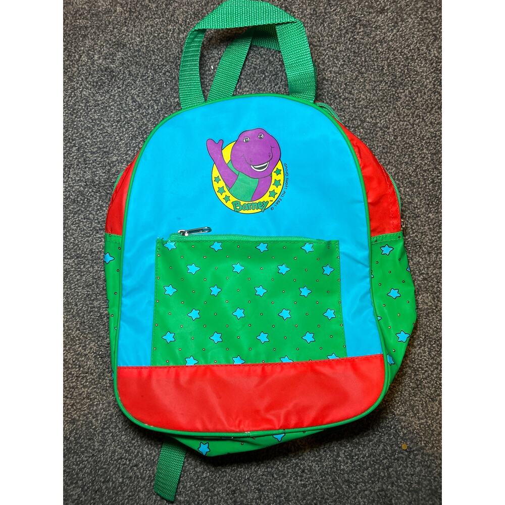Vintage 1993 kids Barney backpack